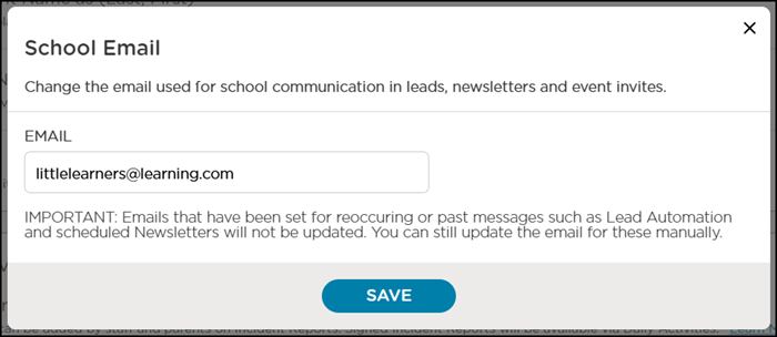 edit school email